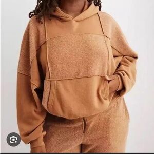 SET Arie Sherpa patchwork sweatsuit